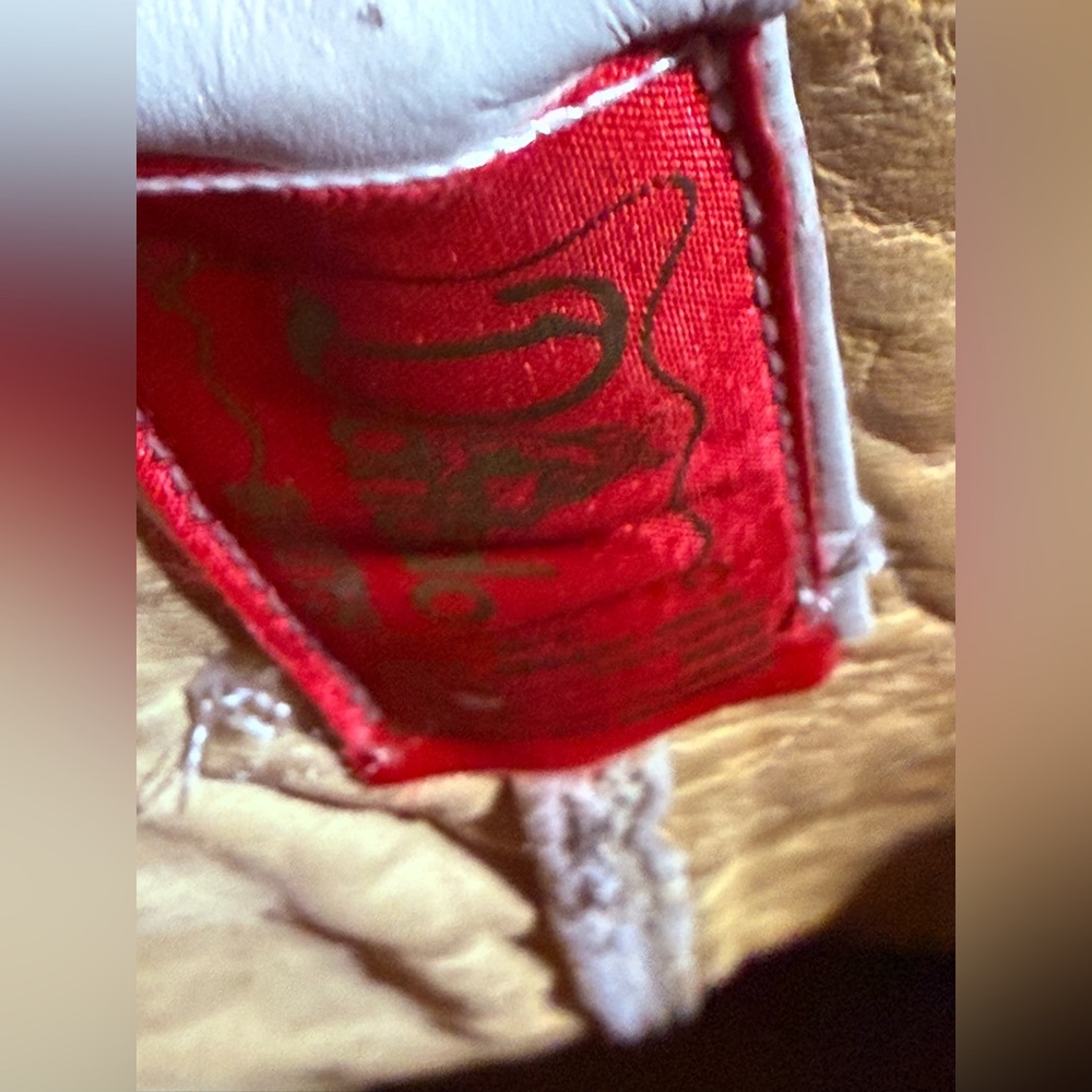 White Leather Boots with Intricate Stitching and Tall Shaft - Picture 8 of 14